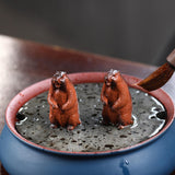 Maxbell Small Prairie Dog Tea Pet Statue Tea Play Handmade for Cabinet Home Bathroom