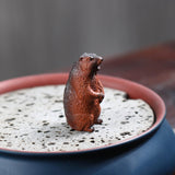 Maxbell Small Prairie Dog Tea Pet Statue Tea Play Handmade for Cabinet Home Bathroom