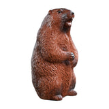 Maxbell Small Prairie Dog Tea Pet Statue Tea Play Handmade for Cabinet Home Bathroom