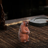 Maxbell Small Prairie Dog Tea Pet Statue Tea Play Handmade for Cabinet Home Bathroom