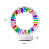 Maxbell Crystal Round Night Light Desk Lamp Crystal Night Lamp for Hotel Office Home White