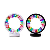 Maxbell Crystal Round Night Light Desk Lamp Crystal Night Lamp for Hotel Office Home White