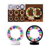 Maxbell Crystal Round Night Light Desk Lamp Crystal Night Lamp for Hotel Office Home White