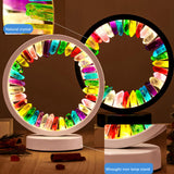 Maxbell Crystal Round Night Light Desk Lamp Crystal Night Lamp for Hotel Office Home White