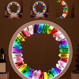 Maxbell Crystal Round Night Light Desk Lamp Crystal Night Lamp for Hotel Office Home White