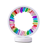 Maxbell Crystal Round Night Light Desk Lamp Crystal Night Lamp for Hotel Office Home White