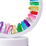 Maxbell Crystal Round Night Light Desk Lamp Crystal Night Lamp for Hotel Office Home White