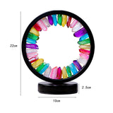 Maxbell Crystal Round Night Light Desk Lamp Crystal Night Lamp for Hotel Office Home Black