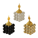 Maxbell Incense Cone Holder with Cover Durable Ceramic for Office Tabletop Yoga Room white