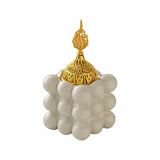 Maxbell Incense Cone Holder with Cover Durable Ceramic for Office Tabletop Yoga Room white
