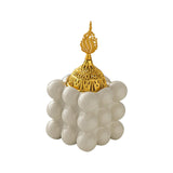 Maxbell Incense Cone Holder with Cover Durable Ceramic for Office Tabletop Yoga Room white