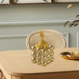 Maxbell Incense Cone Holder with Cover Durable Ceramic for Office Tabletop Yoga Room golden