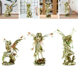 Maxbell Resin Fairy Angel Garden Statue Figurine Landscape Decoration for Front Yard Style A