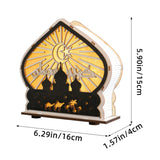 Maxbell Ramadan Table Decoration Religious Gift Ramadan Lamp for Bedroom Living Room Style A