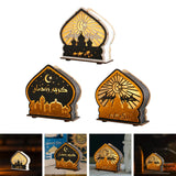 Maxbell Ramadan Table Decoration Religious Gift Ramadan Lamp for Bedroom Living Room Style A