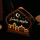 Maxbell Ramadan Table Decoration Religious Gift Ramadan Lamp for Bedroom Living Room Style B