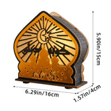 Maxbell Ramadan Table Decoration Religious Gift Ramadan Lamp for Bedroom Living Room Style C