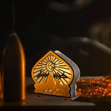 Maxbell Ramadan Table Decoration Religious Gift Ramadan Lamp for Bedroom Living Room Style C