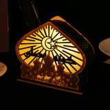 Maxbell Ramadan Table Decoration Religious Gift Ramadan Lamp for Bedroom Living Room Style C