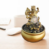 Maxbell Indoor Waterfall Water Fountain Mini Waterfall Fountains for Home Meditation