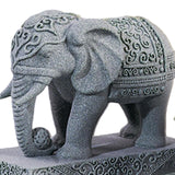 Maxbell 2 Pieces Mini Elephant Statues Animal Sculptures for Shelf Table Living Room