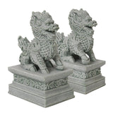 Maxbell 2x Mini Kirin Statues Aquarium Decoration for Table Spring Festival New Year