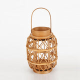 Maxbell Woven Candle Holder Rattan Candle Holder for Anniversary Dining Room Wedding