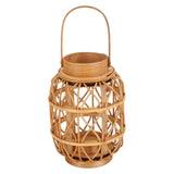 Maxbell Woven Candle Holder Rattan Candle Holder for Anniversary Dining Room Wedding