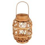 Maxbell Woven Candle Holder Rattan Candle Holder for Anniversary Dining Room Wedding