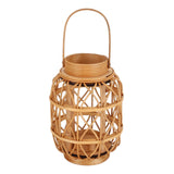 Maxbell Woven Candle Holder Rattan Candle Holder for Anniversary Dining Room Wedding