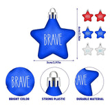 Maxbell 6Pcs 4TH of July Hanging Star Ornaments Red White and Blue Stars for Outdoor