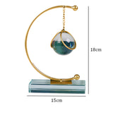 Maxbell Sphere Statue Modern Collection Desktop Ornament for Shelf Bedroom Bookshelf Style A