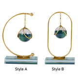 Maxbell Sphere Statue Modern Collection Desktop Ornament for Shelf Bedroom Bookshelf Style A