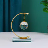 Maxbell Sphere Statue Modern Collection Desktop Ornament for Shelf Bedroom Bookshelf Style A