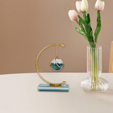 Maxbell Sphere Statue Modern Collection Desktop Ornament for Shelf Bedroom Bookshelf Style A