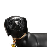 Maxbell Dachshund Dog Figurine Creative Art Animal Statue for Bedroom Desktop Office Black