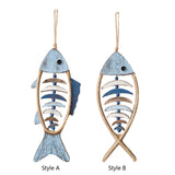 Maxbell Fishbone Hanging Ornament Wood Sign for Backdrop Bedroom Apartment