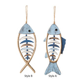 Maxbell Fishbone Hanging Ornament Wood Sign for Backdrop Bedroom Apartment