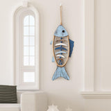 Maxbell Fishbone Hanging Ornament Wood Sign for Backdrop Bedroom Apartment