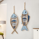Maxbell Fishbone Hanging Ornament Wood Sign for Backdrop Bedroom Apartment