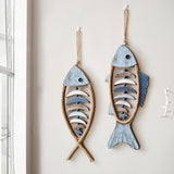 Maxbell Fishbone Hanging Ornament Wood Sign for Backdrop Bedroom Apartment