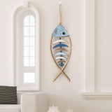 Maxbell Fishbone Hanging Ornament Wood Sign for Backdrop Bedroom Apartment