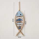 Maxbell Fishbone Hanging Ornament Wood Sign for Backdrop Bedroom Apartment