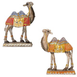 Maxbell Camel Animal Statue Cute Durable Camel Figurine for Fireplace Bedroom Office Blue