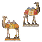 Maxbell Camel Animal Statue Cute Durable Camel Figurine for Fireplace Bedroom Office Blue