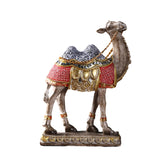 Maxbell Camel Animal Statue Cute Durable Camel Figurine for Fireplace Bedroom Office Blue