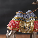 Maxbell Camel Animal Statue Cute Durable Camel Figurine for Fireplace Bedroom Office Blue