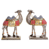 Maxbell Camel Animal Statue Cute Durable Camel Figurine for Fireplace Bedroom Office Blue