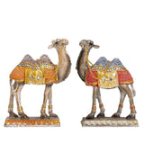 Maxbell Camel Animal Statue Cute Durable Camel Figurine for Fireplace Bedroom Office Blue