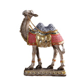 Maxbell Camel Animal Statue Cute Durable Camel Figurine for Fireplace Bedroom Office Blue